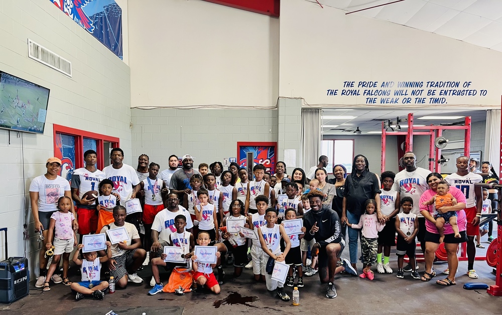 Investing in Our Tomorrow 2023 Falcon Youth Football Camp Royal ISD