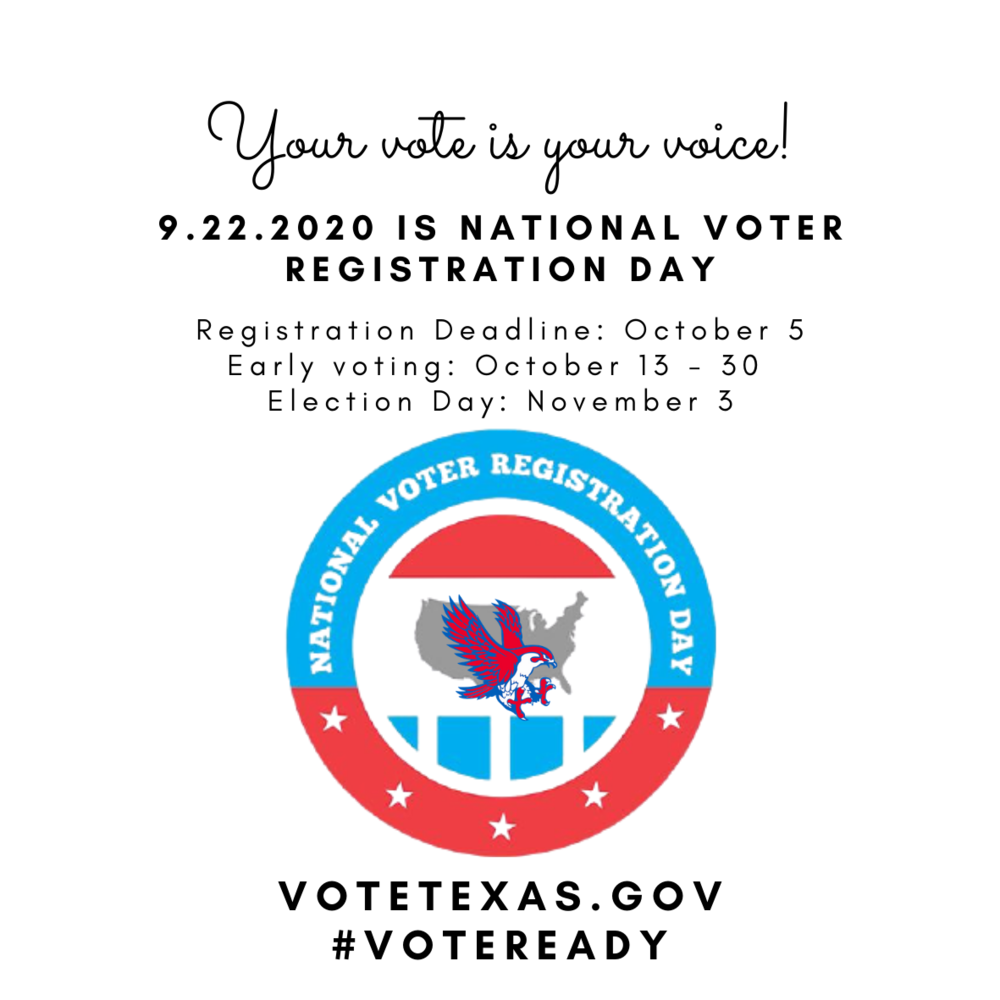 Today is National Voter Registration Day Your Vote is Your Vote