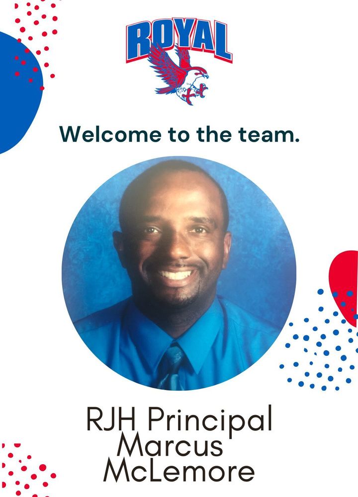 Welcome to RJH Principal Marcus  McLemore