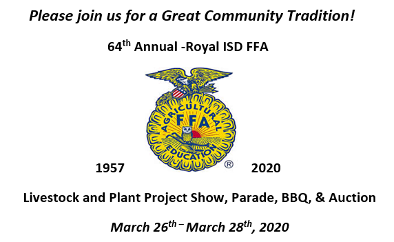 2020 Livestock and Plant Project Show, Parade, BBQ, & Auction 