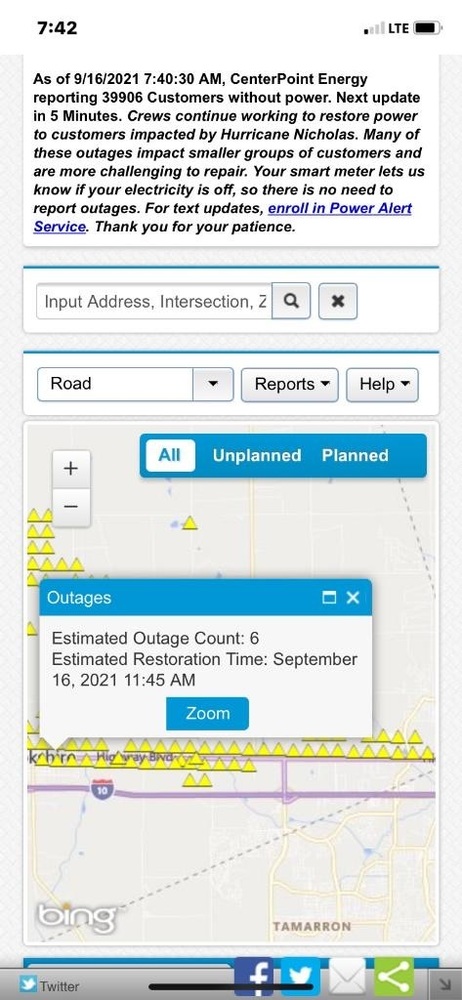 power outage