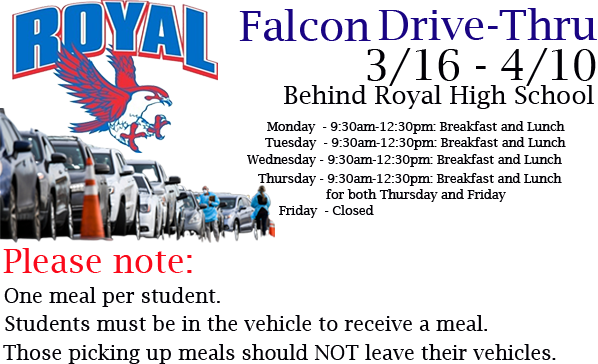 Falcon Drive-Thru Meal Distribution