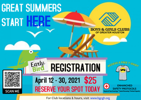 Boys & Girls Club Early Bird Registration