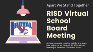 4.20.2020 RISD School Board Meeting: Notice to the Public of Telephone or Video Conferencing