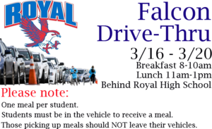 Falcon Drive Thru - Meals for Students During School Closure