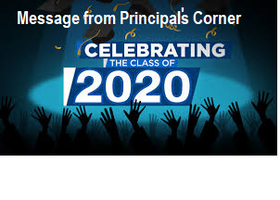 "Senior Message" from the Principal's Corner