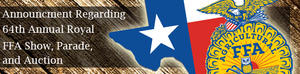 Postponed: 64th Annual Royal FFA Show, Parade, and Auction