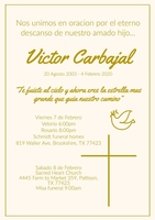 Memorial Arrangements for Victor Carbajal