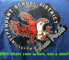RHS STUDENTS: POST A SELFIE, WIN A TSHIRT