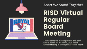5.11.2020 RISD REGULAR BOARD MEETING: NOTICE TO THE PUBLIC OF TELEPHONE OR VIDEO CONFERENCING