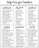 Falcon Topic of the Week: Self Care – Connecting with your Family and Friends
