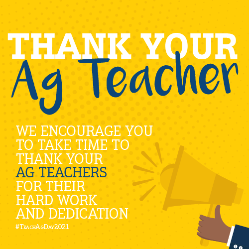 Happy National #TeachAg Day! Thank an ag teacher! #TexasFFA