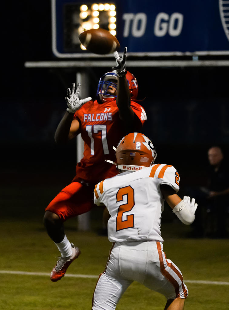 Great action shot of the winning touchdown catch in the Caldwell game! Photo credit to @rvdasilvasports