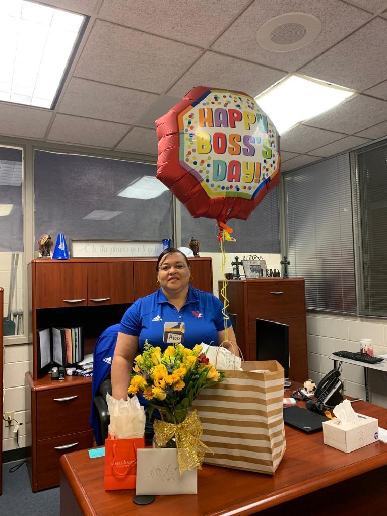 Check out the Boss Day 2021 celebration of Royal STEM Principal Phylicia Glover!
