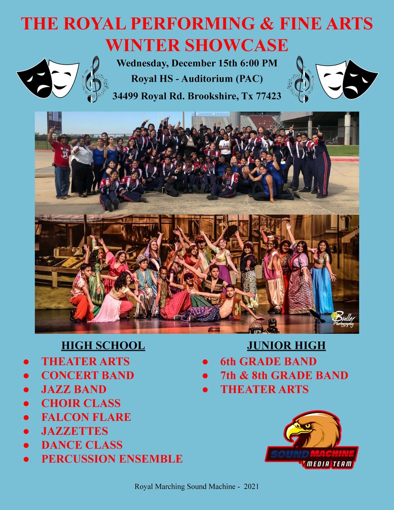 Reminder! Join RHS and RJH at 6PM on Wednesday, 12/15 for their Performing & Fine Arts Winter Showcase! The event will take place at the PAC. Flyer: https://5il.co/136cc