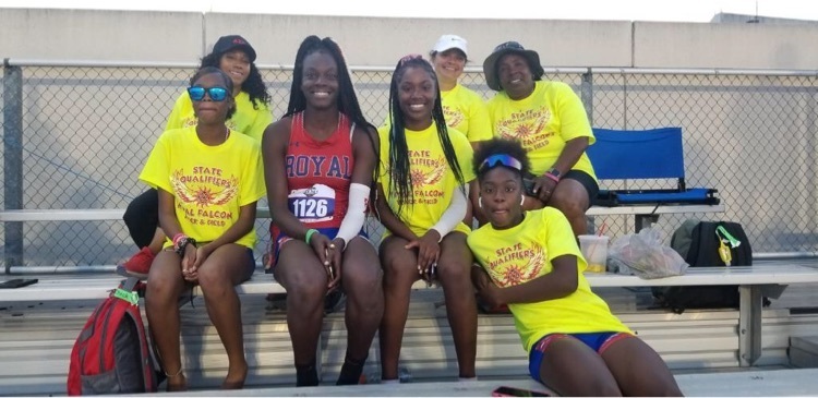 Our Lady Falcons represented Royal ISD in a big way!!! 4th in the 400 meter relay 4th in the 200 meter dash (Diamond Barrett)  Awesome Job!!!