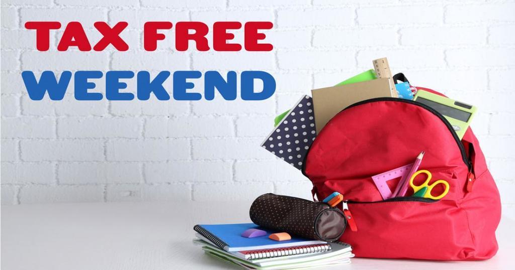 Headed out to buy school supplies or clothes this weekend? It's tax-free weekend and is a great opportunity to save a little money! Visit https://bit.ly/3JFBT5i for a list of eligible items. 