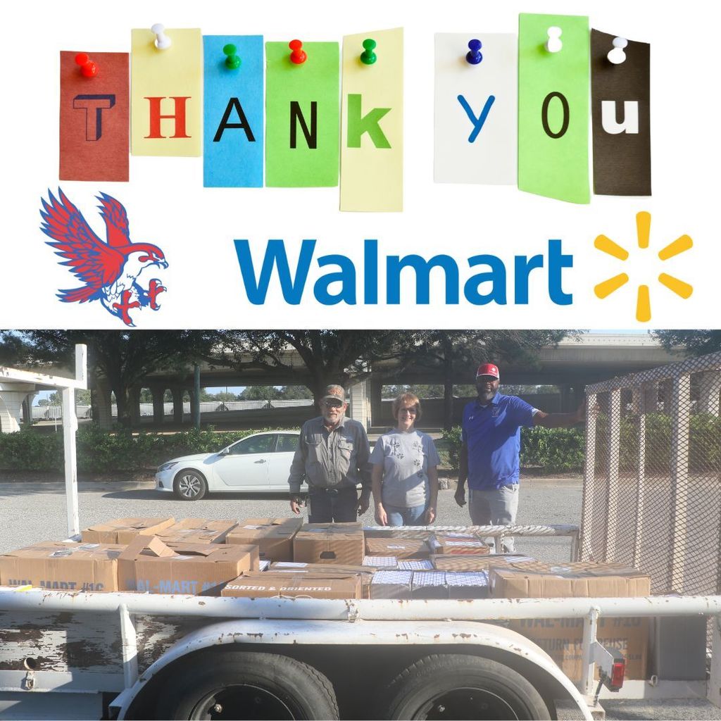 Huge thanks to Lisa and the team at the Katy Mills Walmart for donating a pallet of school supplies to Royal and thank you to our facilities team for their help with picking up the items! @Walmart3226 #WeAreRoyal