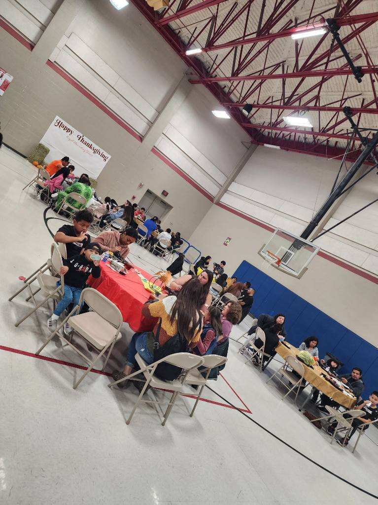 Happy Thanksgiving! Pictured: This year's Royal Elementary School Thanksgiving lunch event. 