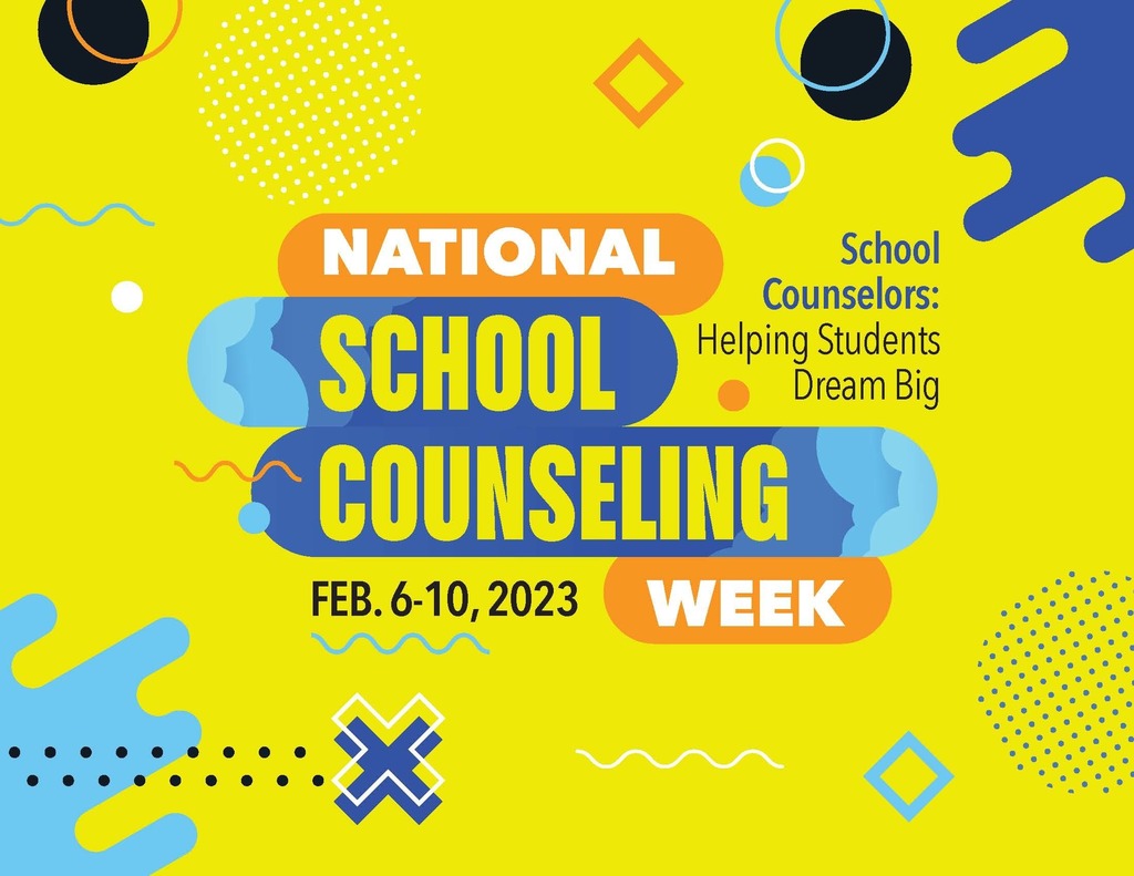 National School Counseling Week 2023, “School Counselors: Helping Students  Dream Big,” celebrated Feb. 6-10, 2023, focuses public attention on the unique  contribution of school counselors within U.S. school systems. #NSCW23