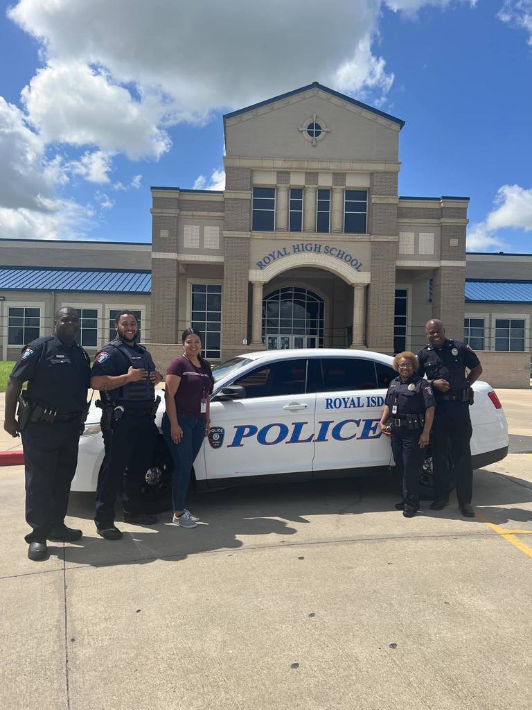 REMINDER! Today is National School Resource Officer Appreciation Day! Please tell our Falcon officers thank you for all they do to keep our students safe!  Follow them on Facebook here: https://bit.ly/3XsSJcI / Learn more: http://bit.ly/3HUj4uF   #WeAreRoyal #TASRO #NASRO 