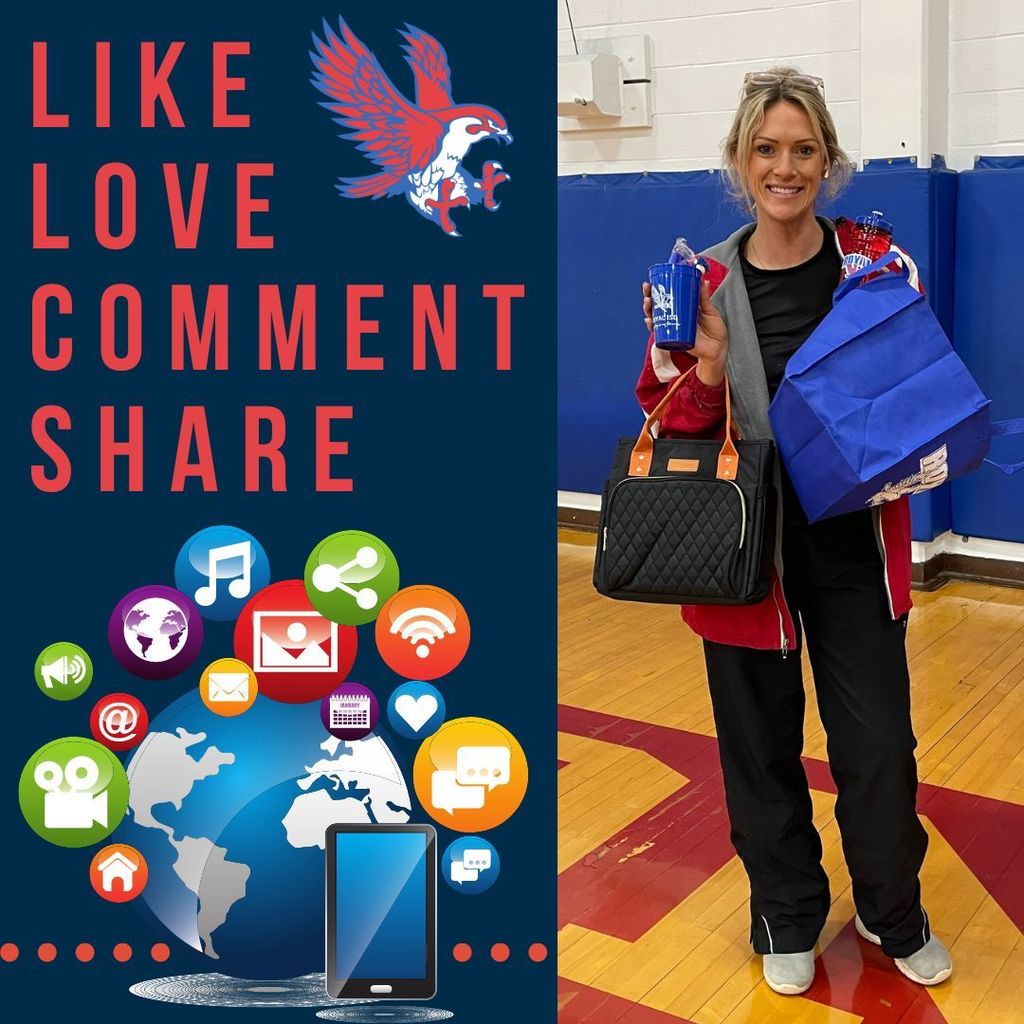 RJH Coach Jene Kershner won the fall 2022 "Social Media Bingo". Royal employees were encouraged to share great news about our Falcon learners. Congratulations, Coach Kershner!  Help us share the great things happening at Royal by sharing, liking, and commenting on our posts! 