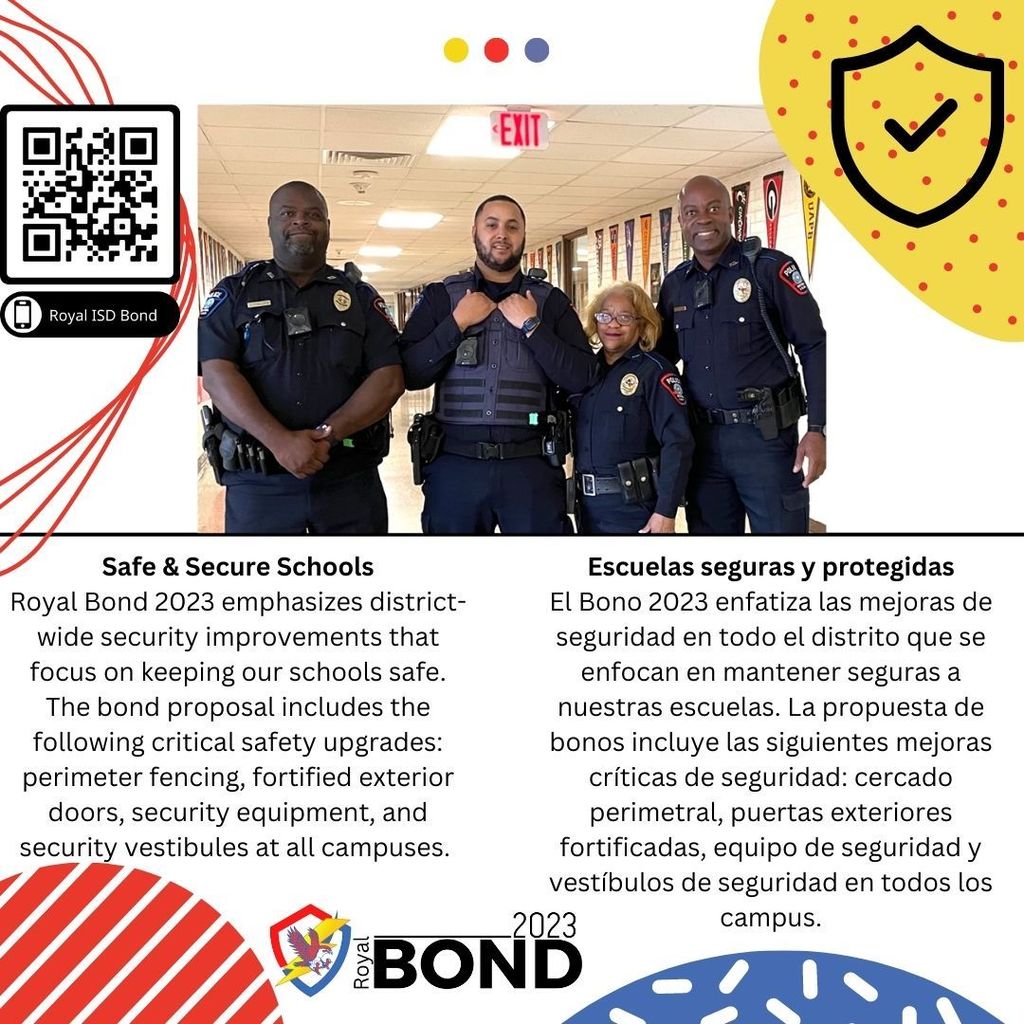 Last chance to vote! Polls close in 2 hours. Get the facts about Royal Bond 2023 at www.royal-isd.net. Your vote is your voice!