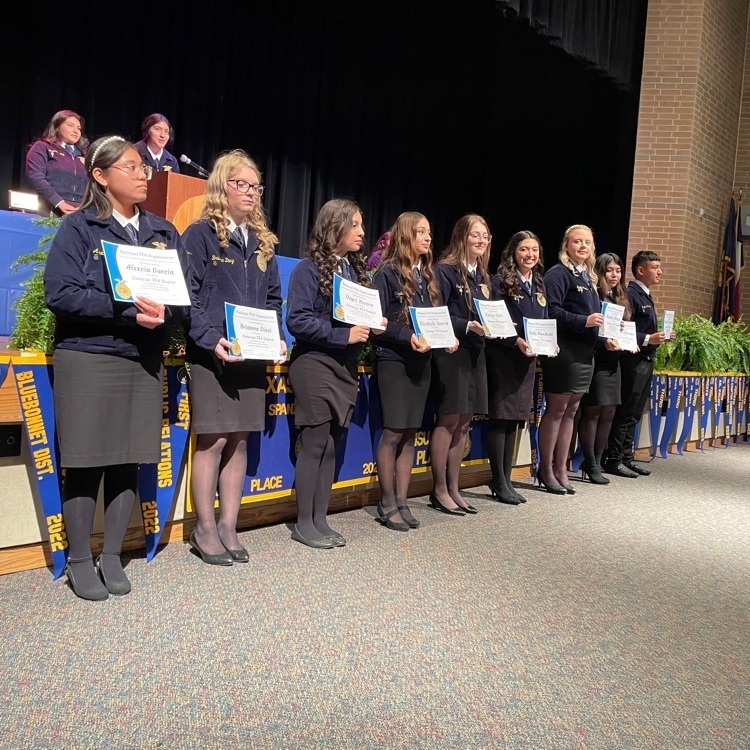 Sneak peek of the 22-23 FFA Awards: Congratulations to this year's Lone Star Degree Awards! Watch the district website and social media for more information about our award recipients! Congratulations!  #WeAreRoyal 
