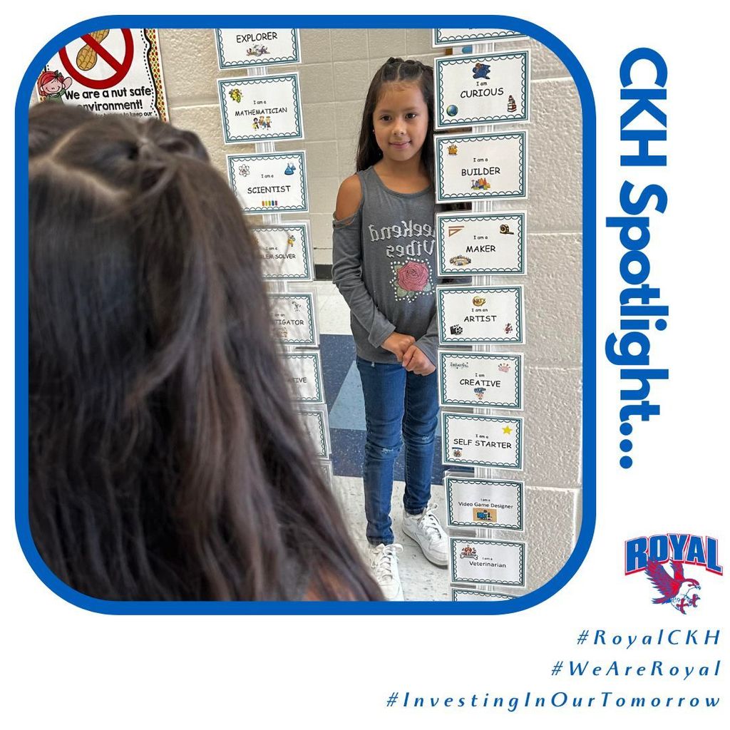 CKH Moment: One way we invest in our tomorrow is through affirmations and exploring possibilities. Our STEM Academy campus puts this into practice by letting their students imagine themselves in different careers! #WeAreRoyal #InvestingInOurTomorrow @IHeartCKH #TakingFlight