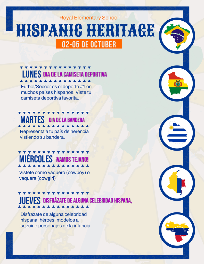 Semana de Herencia Hispana Octubre 2-5