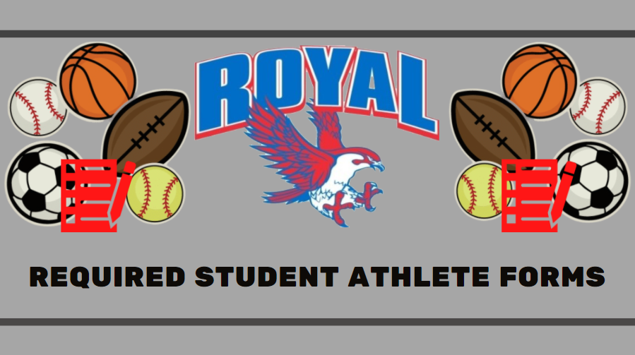 Attention Falcon Athletes! Don't forget to complete all required student athlete forms, if you haven't already done so. Please visit http://royalisdtx.apptegy.us/o/royal-isd/page/athletic-forms--55?mode=edit for links and complete details. 